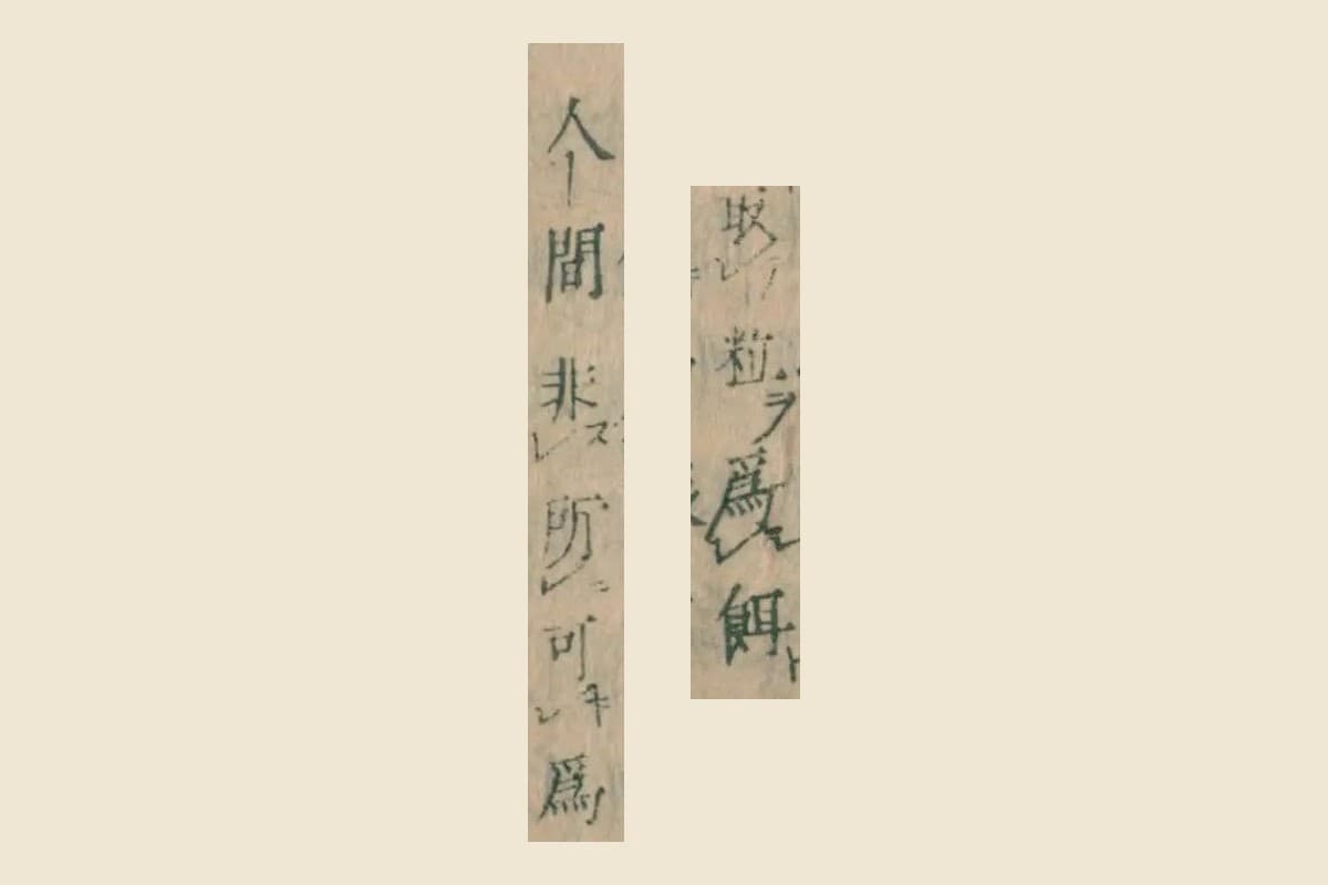 『本朝食鑑』巻七「鮎」釈名の注の「取粒爲餌」「人間非所可爲」の大写し
