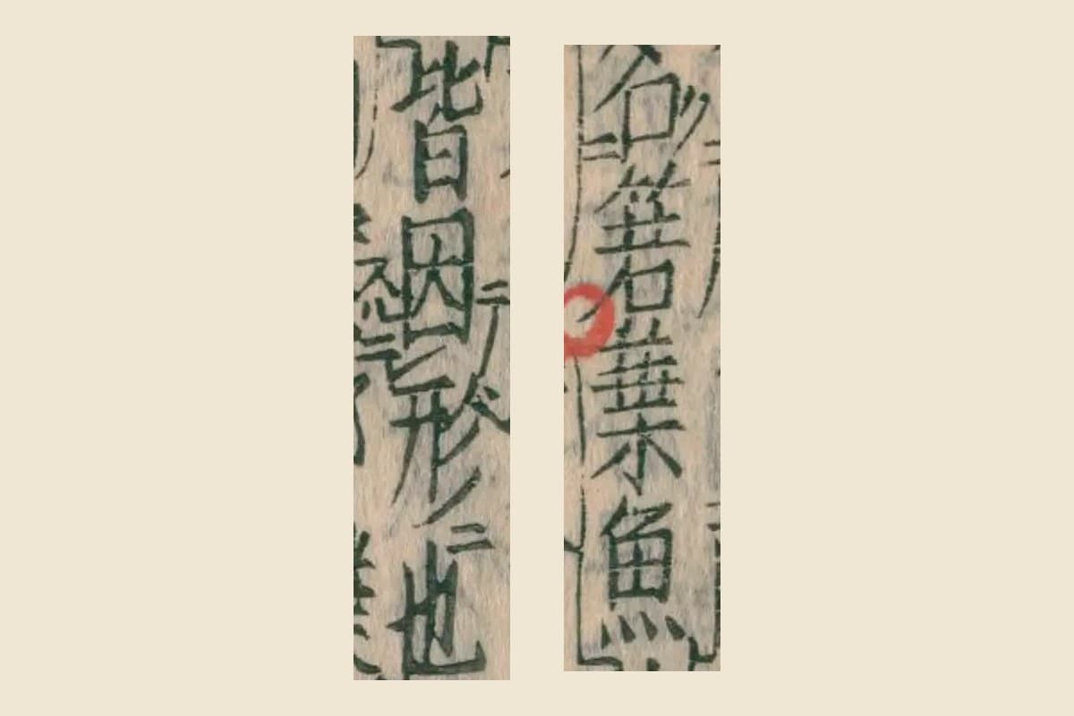 『本草綱目』コマ93の釈名「名箬葉魚」と「皆因形也」の大写し