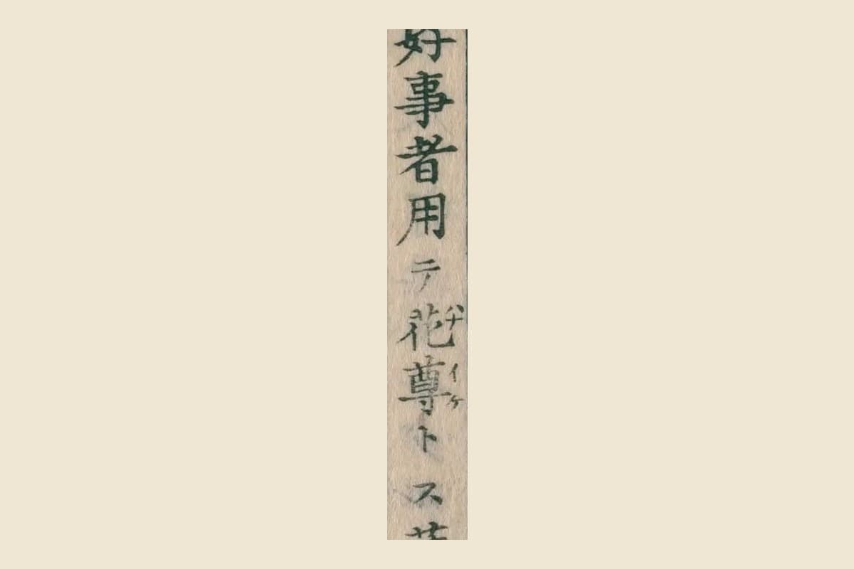 『重訂本草綱目啓蒙』章魚の項「好事者用テ花尊トス」の大写し