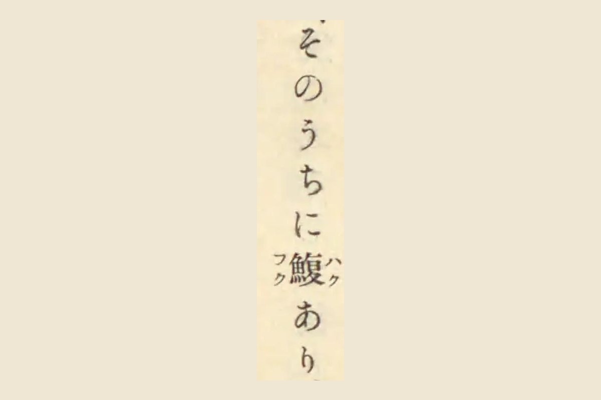 『古事類苑』に引かれた『燕石雑志』巻三の「そのうちに鰒あり」の部分
